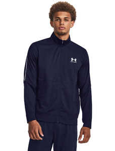 Pánská bunda Under Armour Pique Track Jacket Midnight Navy