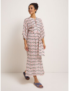 LANIUS Kaftan Dress with Ikat Print