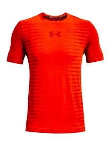 Pánské tričko Under Armour Seamless Wordmark SS Phoenix Fire