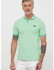 Polo tričko Calvin Klein zelená barva, K10K112469
