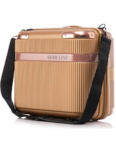 SEMI LINE Kosmetická taška T5667 Gold