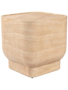 Béžový mramorový odkládací stolek ZUIVER NOBLE 45 cm