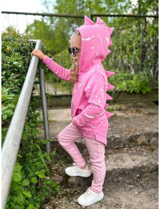Dívčí mikino-kabátek růžový