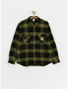 Polar Skate Mike Flannel (black/army green)černá