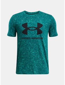 Under Armour Tričko UA SPORSTYLE LOGO AOP SS-BLU - Kluci