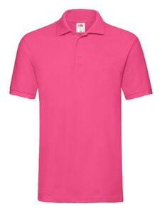 Fruit of the Loom Men's Pink Premium Polo Shirt Friut of the Loom