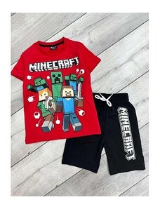 By Mini - butik Minecraft letní set red