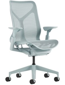 Světle modrá kancelářská židle Herman Miller Cosm M