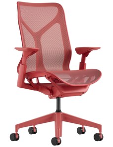 Červená kancelářská židle Herman Miller Cosm M