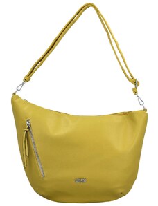 Coveri Trendy dámská koženková crossbody kabelka Tabira, žlutá