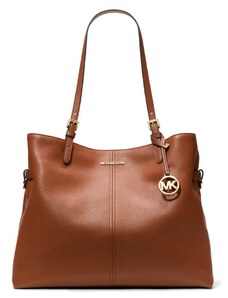 Michael Kors Lenox large kožená kabelka přes rameno hnědá