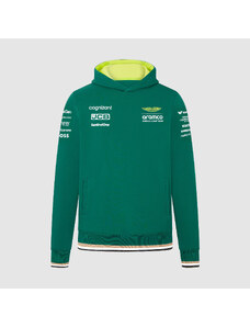 F1 official merchandise Týmová mikina s kapucí Aston Martin F1 Team 2024 zelená - M