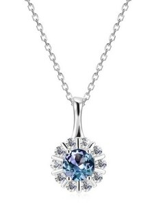 Royal Exklusive Royal Fashion stříbrný pozlacený náhrdelník Alexandrit DGPS0032-WG