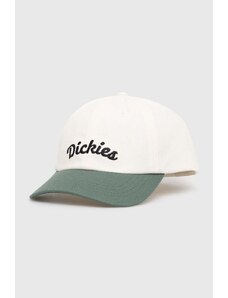 Bavlněná baseballová čepice Dickies KEYSVILLE CAP béžová barva, s aplikací, DK0A4YPA
