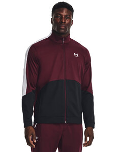 Pánská bunda Under Armour Tricot Fashion Jacket Dark Maroon