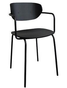 Černá jídelní židle Hübsch Arch
