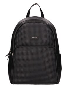 UNI kožený batoh s plastickým vzorem Lagen - černý