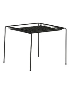 Černý kovový zahradní stolek Hübsch String 51 x 51 cm