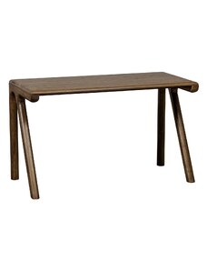 Hoorns Hnědý dřevěný pracovní stůl Tugendhat 130 x 60 cm