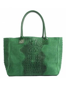 Luxusní italská kabelka z pravé kůže VERA "Verdesta" 28x47cm