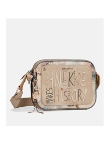 Ležérní Hollywood cross body kabelka se 3 přihrádkami Anekke 38713-188 hnědá