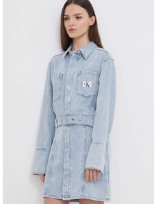 Džínové šaty Calvin Klein Jeans mini, J20J222784