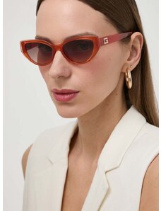 Sluneční brýle Guess dámské, oranžová barva, GU7910_5244F