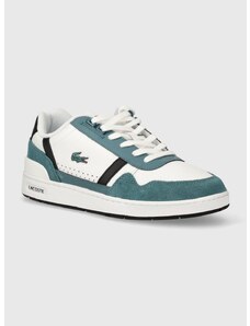 Kožené sneakers boty Lacoste T-Clip Logo Leather bílá barva, 47SMA0073