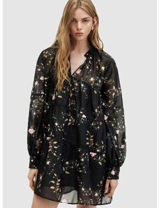 Šaty AllSaints MINDY OTO DRESS černá barva, mini, WD534Z