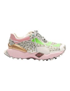 Exé Shoes Módní tenisky EXÉ Sneakers 134-23 - Green/Pink >