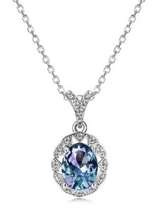Royal Exklusive Royal Fashion stříbrný pozlacený náhrdelník Alexandrit DGPS0044-WG