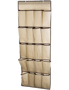 Verk 01348 Závěsný organizér s přihrádkami 128 x 45 cm béžová