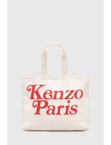 Bavlněná kabelka Kenzo béžová barva, FE58SA911F35.03