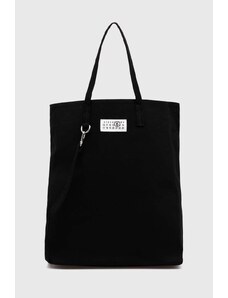 Taška MM6 Maison Margiela Canvas Tote Bag černá barva, SB5WC0011