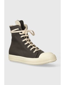 Kecky Rick Owens Woven Shoes Sneaks pánské, šedá barva, DU01D1800.CBES1.7811