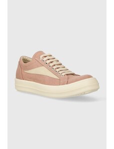 Tenisky Rick Owens Denim Shoes Vintage Sneaks dámské, růžová barva, DS01D1803.SCFLVS.1311