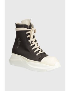 Kecky Rick Owens Woven Shoes Abstract Sneak pánské, šedá barva, DU01D1840.CBEM9.78811