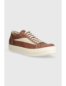 Tenisky Rick Owens Denim Shoes Vintage Sneaks pánské, hnědá barva, DU01D1803.SCFLVS.5411