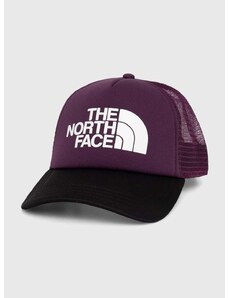 Kšiltovka The North Face fialová barva, s potiskem, NF0A3FM3V6V1