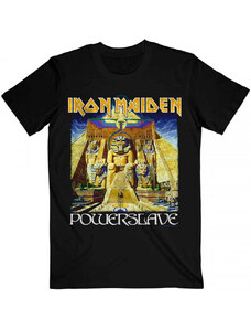 Spiral Tričko pánské Iron Maiden - Powerslave World Slavery Tour BL - ROCK OFF IMTEE129MB