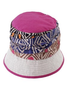 Bucket hat - letní lněný klobouček fuchsia - Fiebig 1903