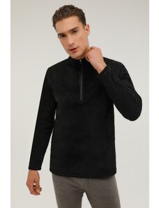 KINETIX Men's Black Fleece 2pr Zipper Collar Fleece