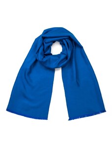 Art of Polo Hladký šál s roztřepeným koncem - modrý