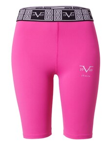 19V69 ITALIA Sportovní kalhoty 'ALEXA' pink / černá / bílá