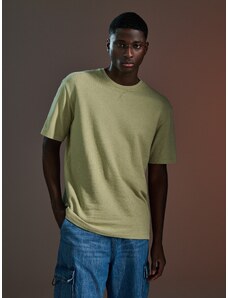 Sinsay - Bavlněné tričko - zelená