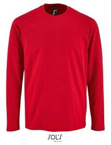 SOL'S 25.2074 – pánské tričko s dlouhým rukávem červená - S