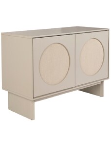 Béžový dřevěný noční stolek ZUIVER TWIN 45 x 100 cm