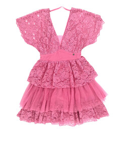 Růžové šaty Rinascimento