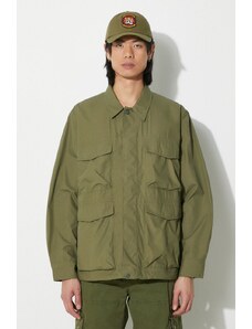 Bunda Universal Works Parachute Field Jacket pánská, zelená barva, přechodná, 30115.OLIVE