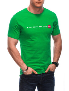 EDOTI Pánské tričko s potiskem 1920S - zelená